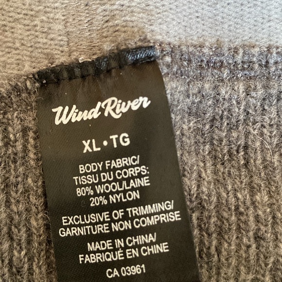 WIND RIVER Long Johns Heavy 80% Wool/Nylon Blend Size XL Washed Once - Picture 2 of 6